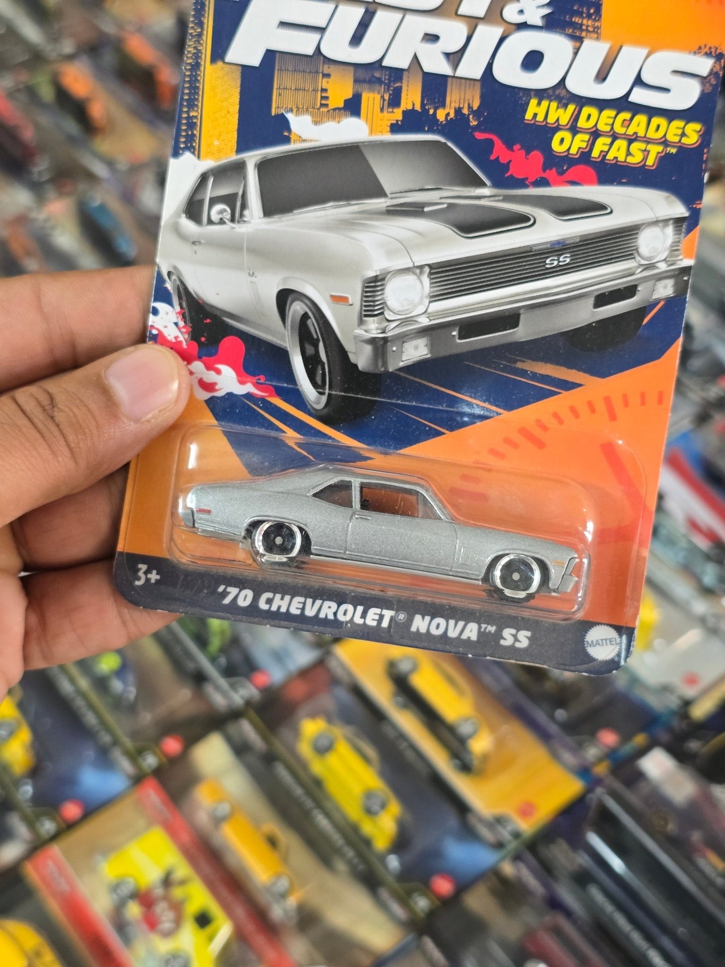 Hot Wheels 1970 Chevrolet Nova SS - Fast And Furious - Kinder Logs