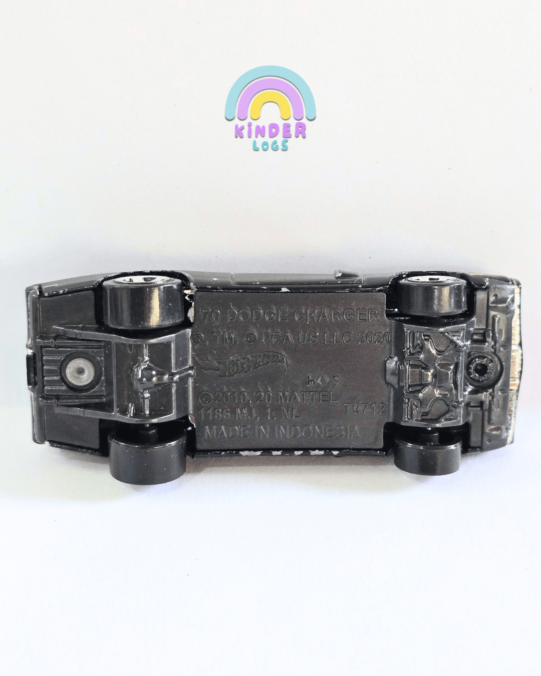 Hot Wheels 1970 Dodge Charger - Black (Used Car) - Kinder Logs