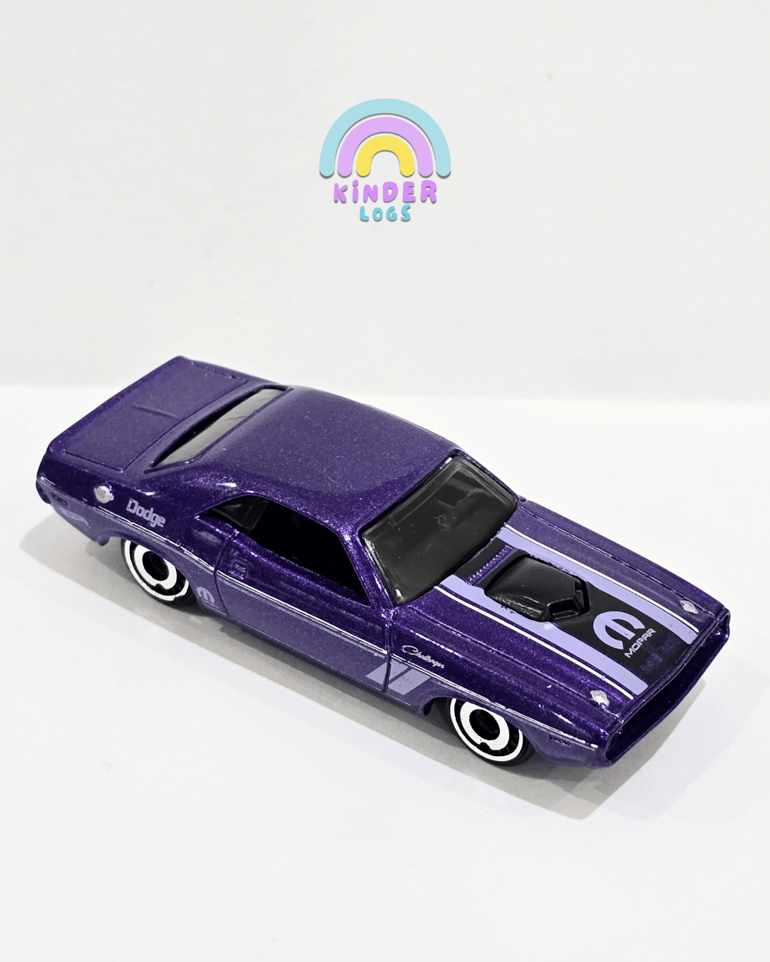 Hot Wheels 1970 Dodge Hemi Challenger Mopar - Purple (Uncarded) - Kinder Logs