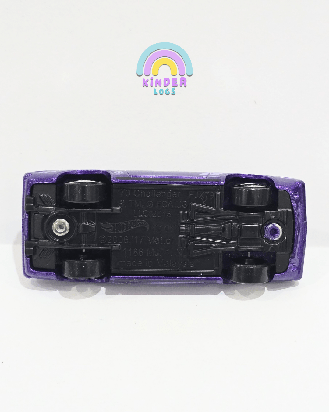 Hot Wheels 1970 Dodge Hemi Challenger Mopar - Purple (Uncarded) - Kinder Logs