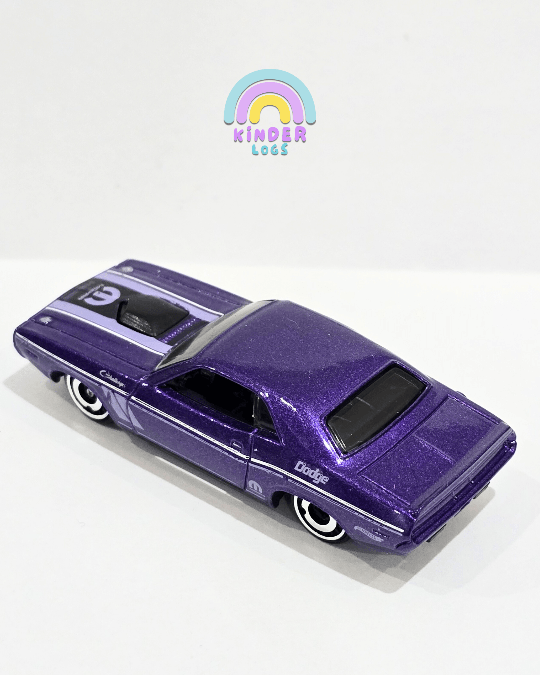 Hot Wheels 1970 Dodge Hemi Challenger Mopar - Purple (Uncarded) - Kinder Logs