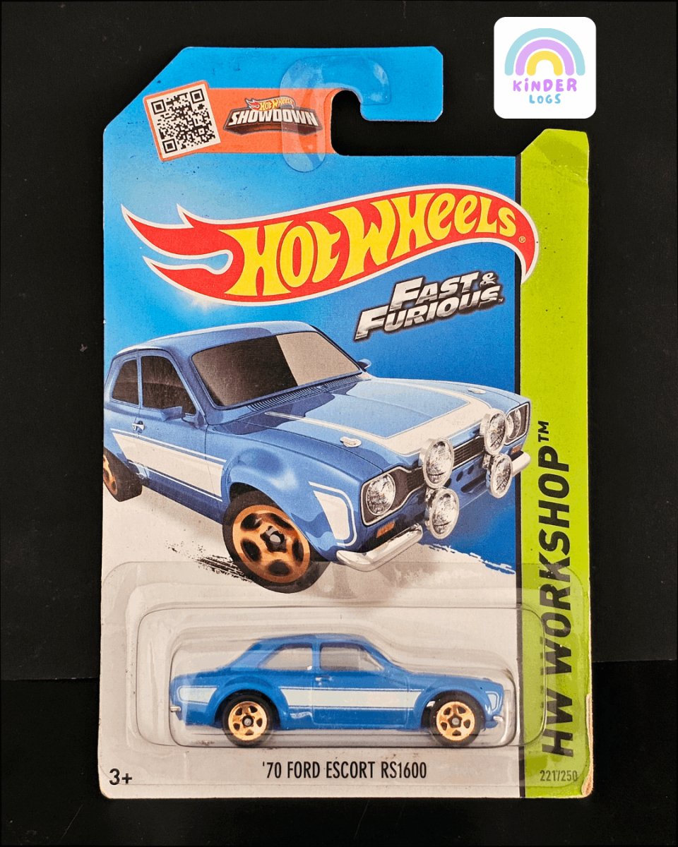 Hot Wheels 1970 Ford Escort RS 1600 - Kinder Logs