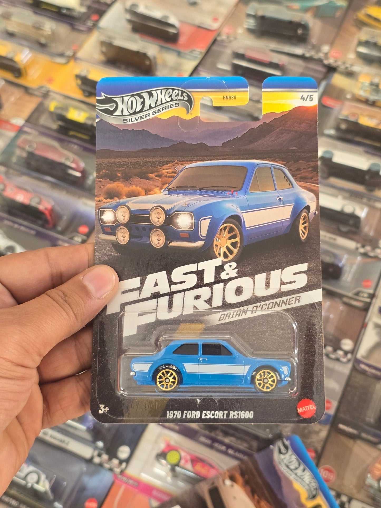 Hot Wheels 1970 Ford Escort RS1600 - Fast & Furious Brian O'Conner - Kinder Logs