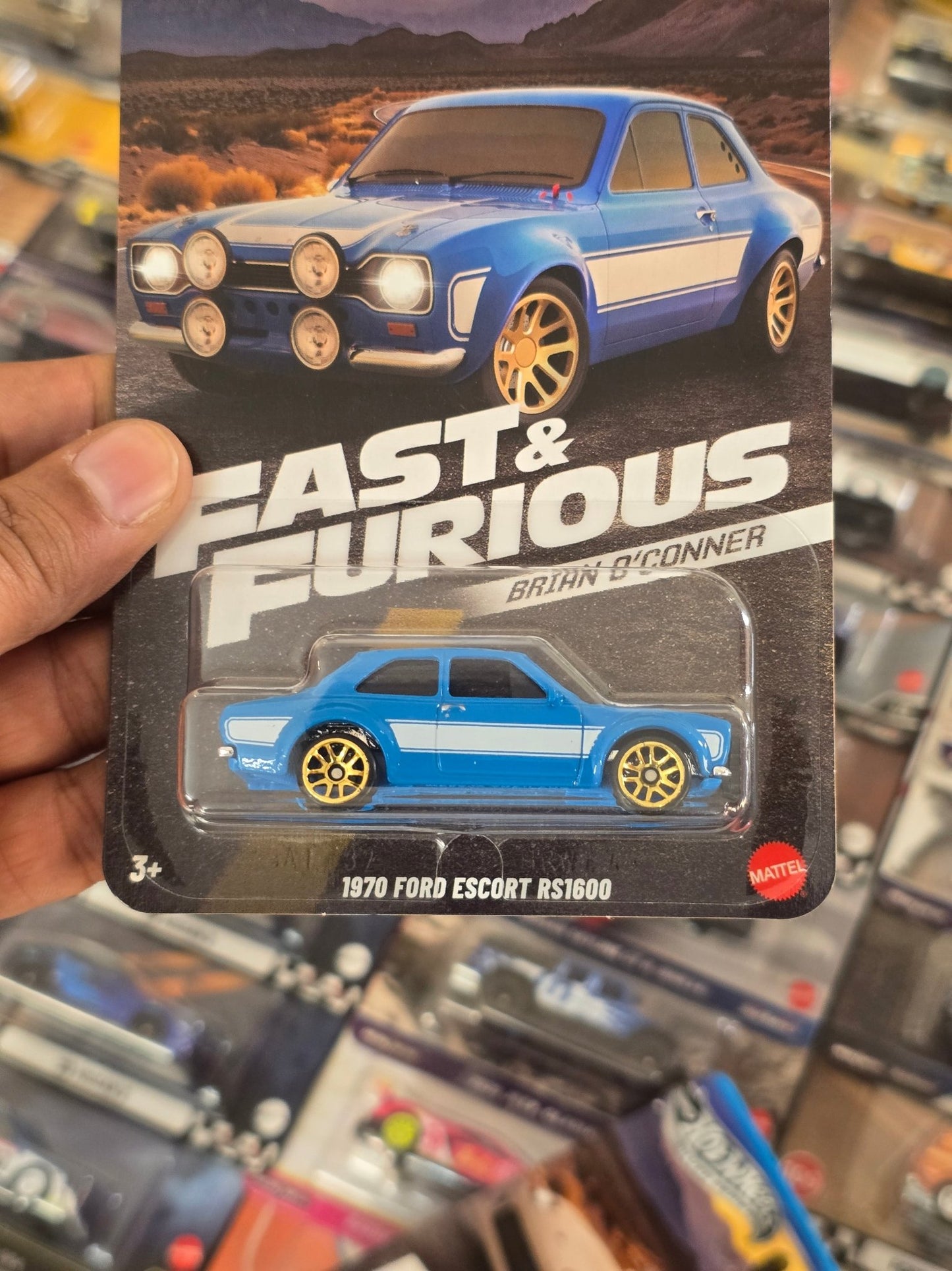 Hot Wheels 1970 Ford Escort RS1600 - Fast & Furious Brian O'Conner - Kinder Logs