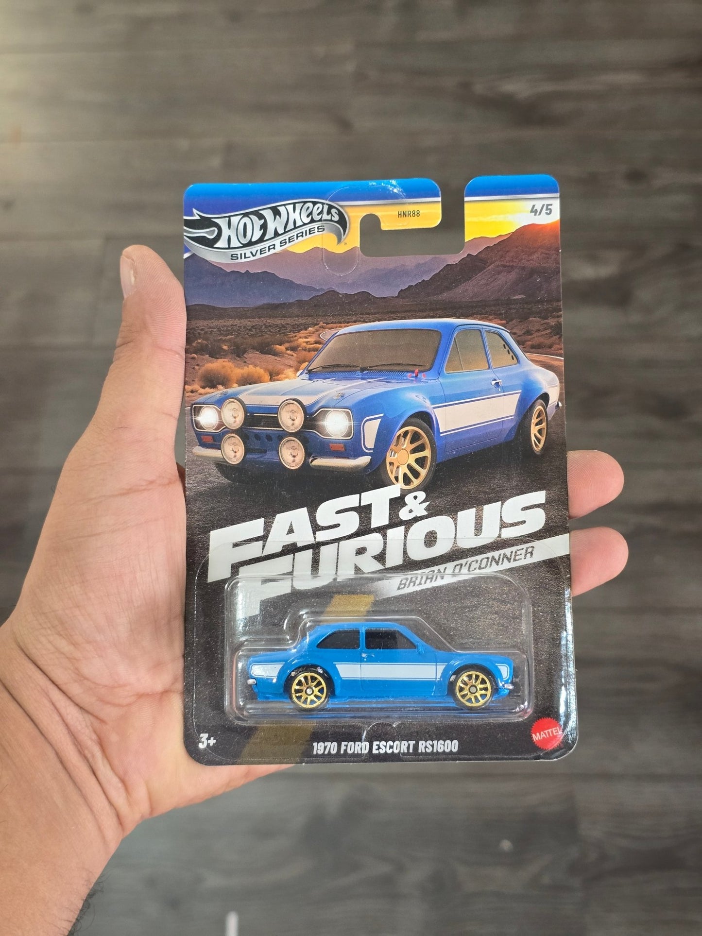 Hot Wheels 1970 Ford Escort RS1600 - Fast & Furious Brian O'Conner - Kinder Logs