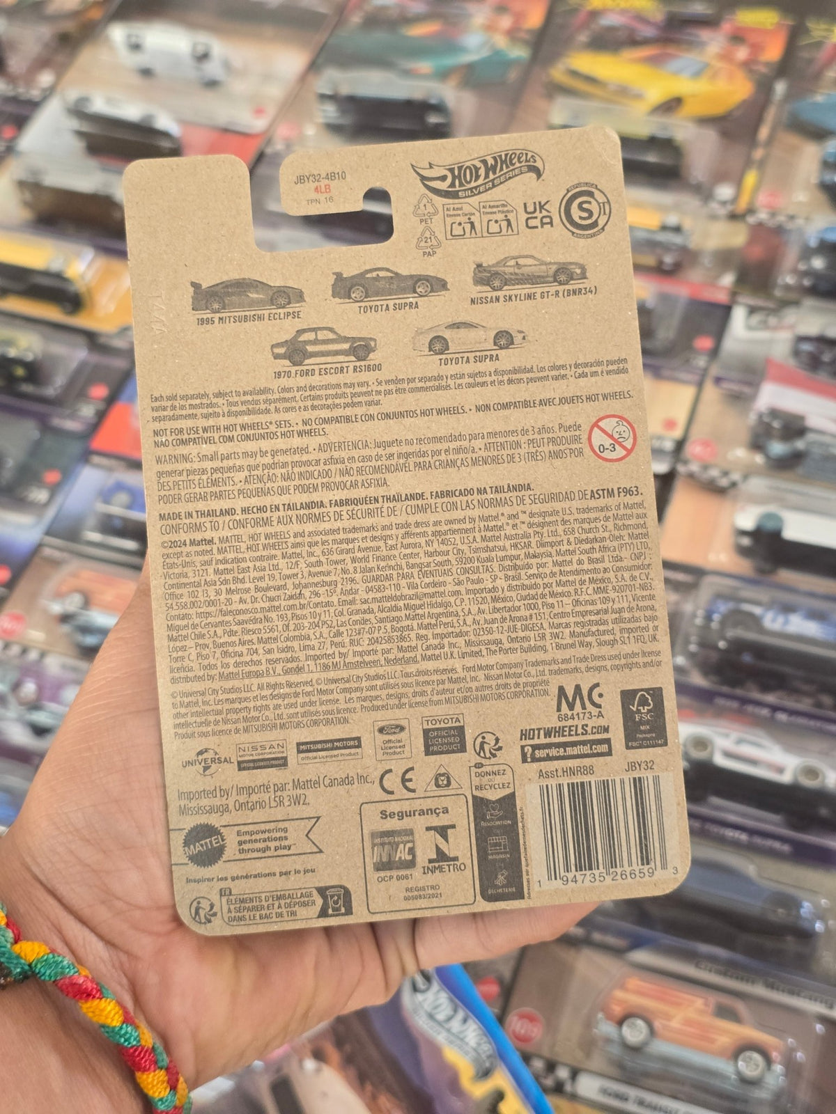Hot Wheels 1970 Ford Escort RS1600 - Fast & Furious Brian O'Conner - Kinder Logs