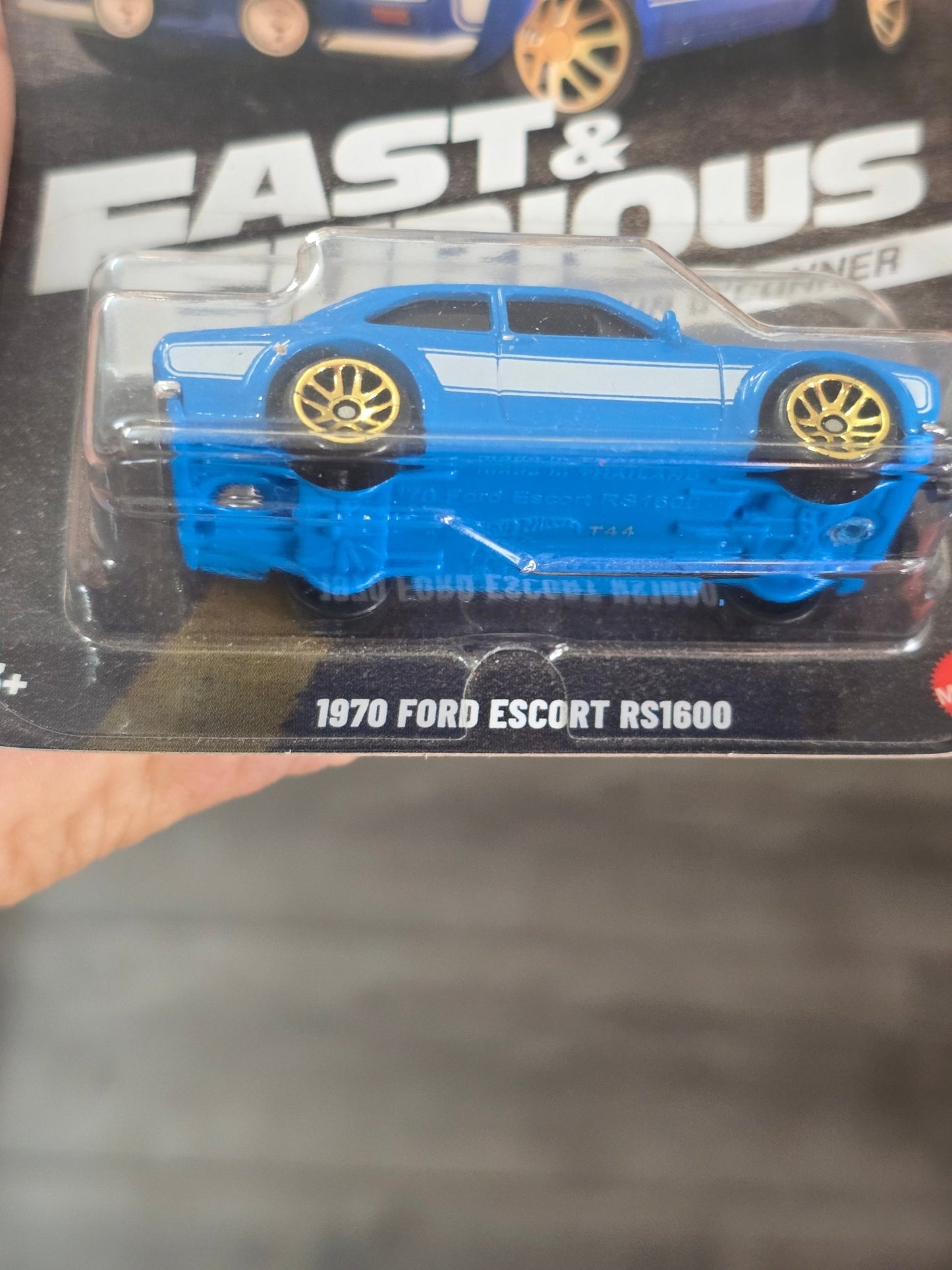 Hot Wheels 1970 Ford Escort RS1600 - Fast & Furious Brian O'Conner - Kinder Logs