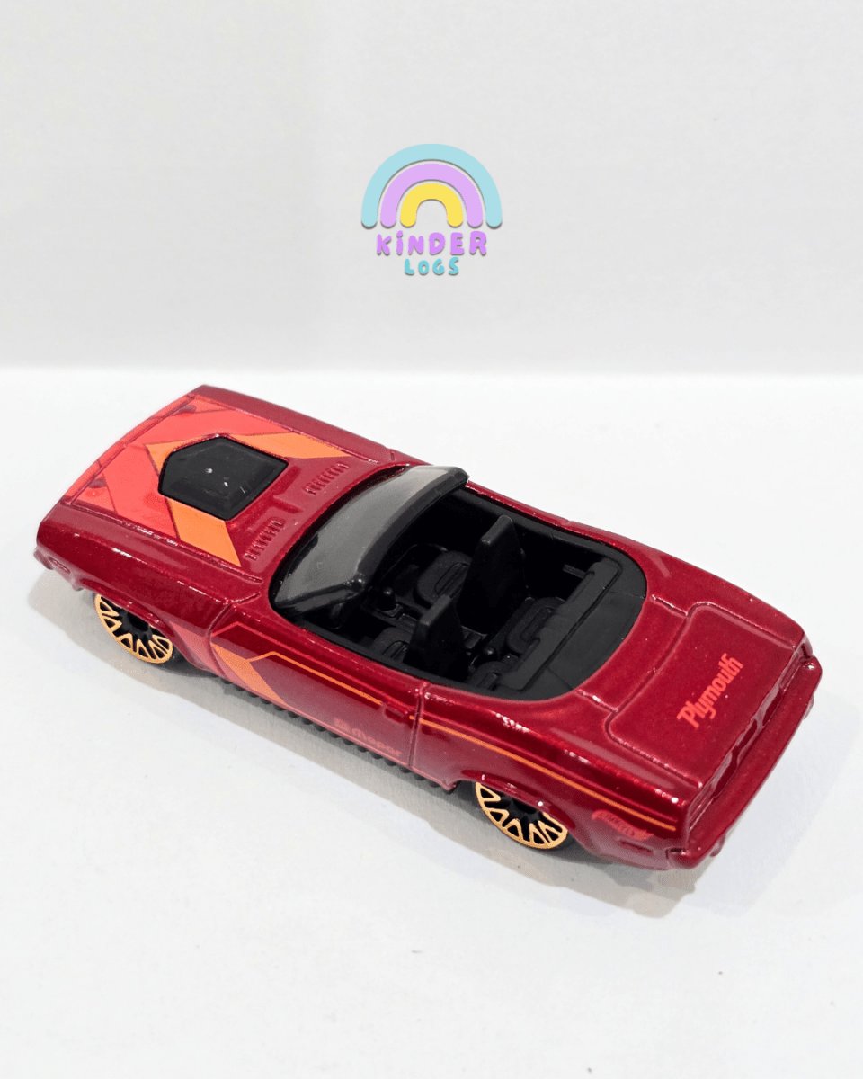 Hot Wheels 1970 Plymouth Barracuda - Red (Uncarded) - Kinder Logs