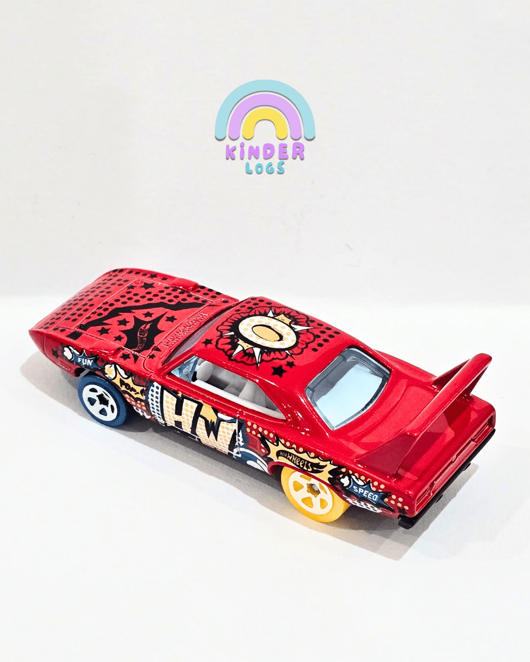 Hot Wheels 1970 Plymouth Superbird - Red (Uncarded) - Kinder Logs