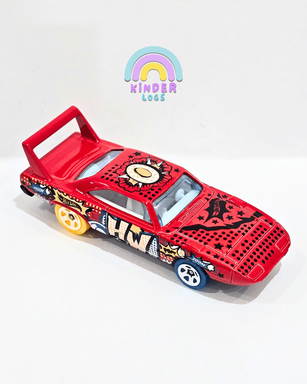 Hot Wheels 1970 Plymouth Superbird - Red (Uncarded) - Kinder Logs