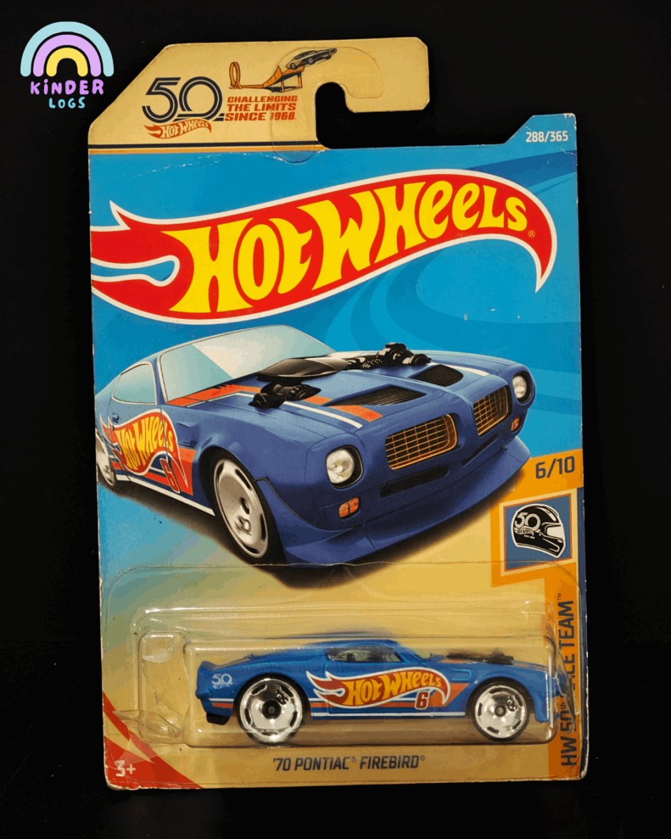 Hot Wheels 1970 Pontiac Firebird (Old Card) - Kinder Logs