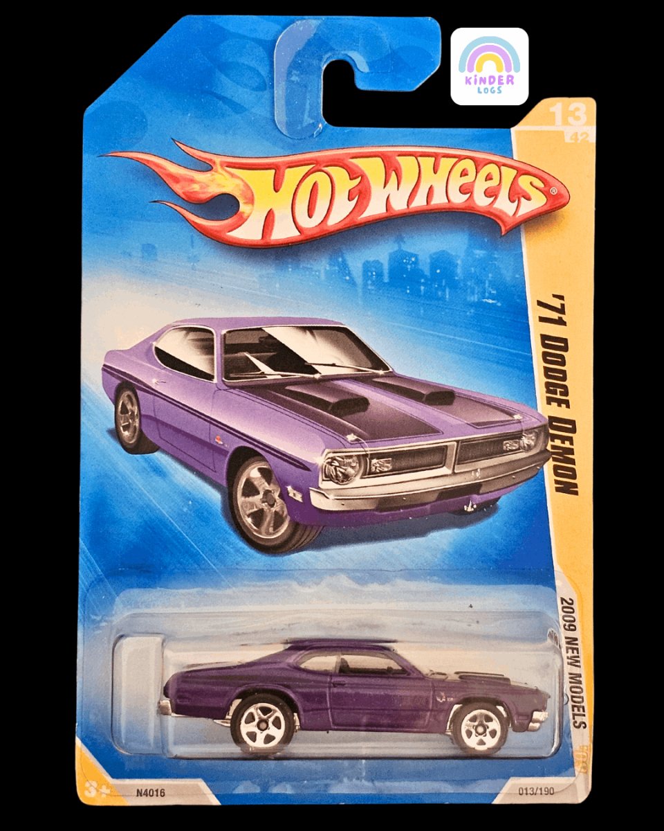 Hot Wheels 1971 Dodge Demon (Old Card Car) - Kinder Logs