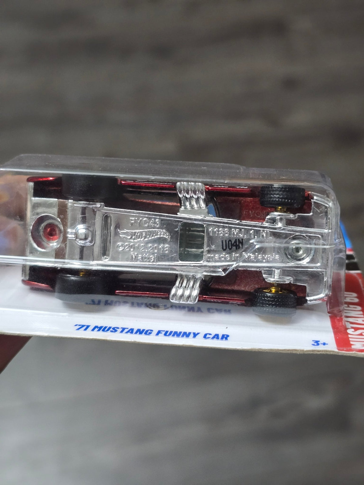Hot Wheels 1971 Ford Mustang Funny Car Super Treasure Hunt (STH) - Kinder Logs