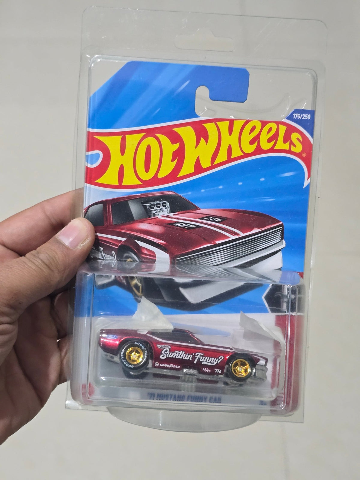 Hot Wheels 1971 Ford Mustang Funny Car Super Treasure Hunt (STH) - Kinder Logs