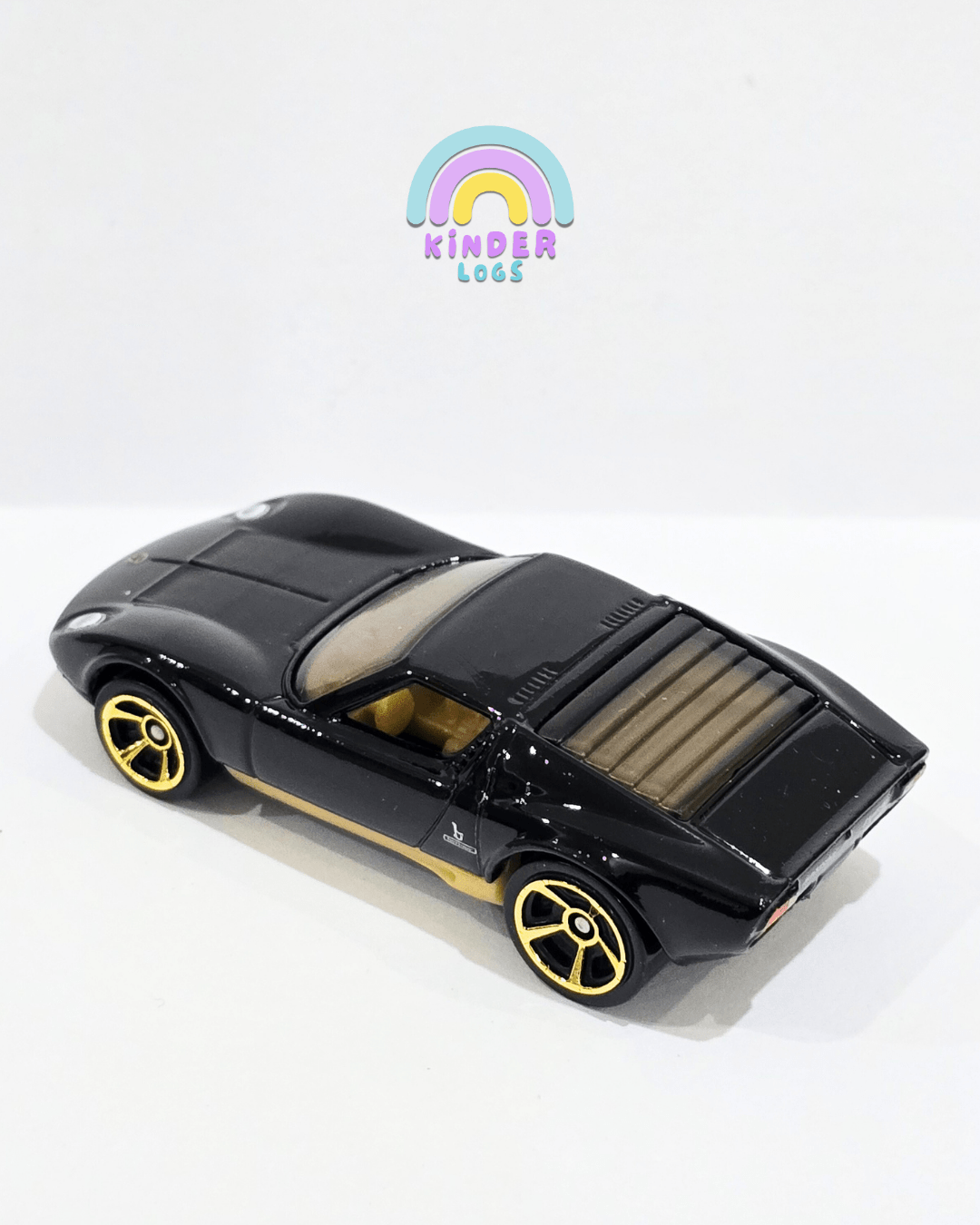 Hot Wheels 1971 Lamborghini Miura P400 SV - Black (Uncarded) - Kinder Logs