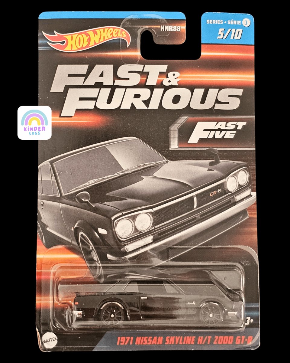 Hot Wheels 1971 Nissan Skyline H T 2000 GT R Fast Five Buy at Kinder Logs in India