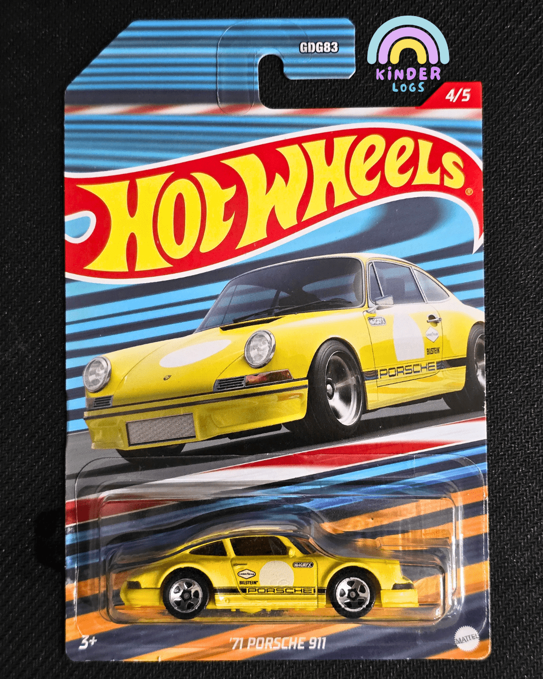 Hot Wheels 1971 Porsche 911 - Racing Circuit (Imported) - Kinder Logs