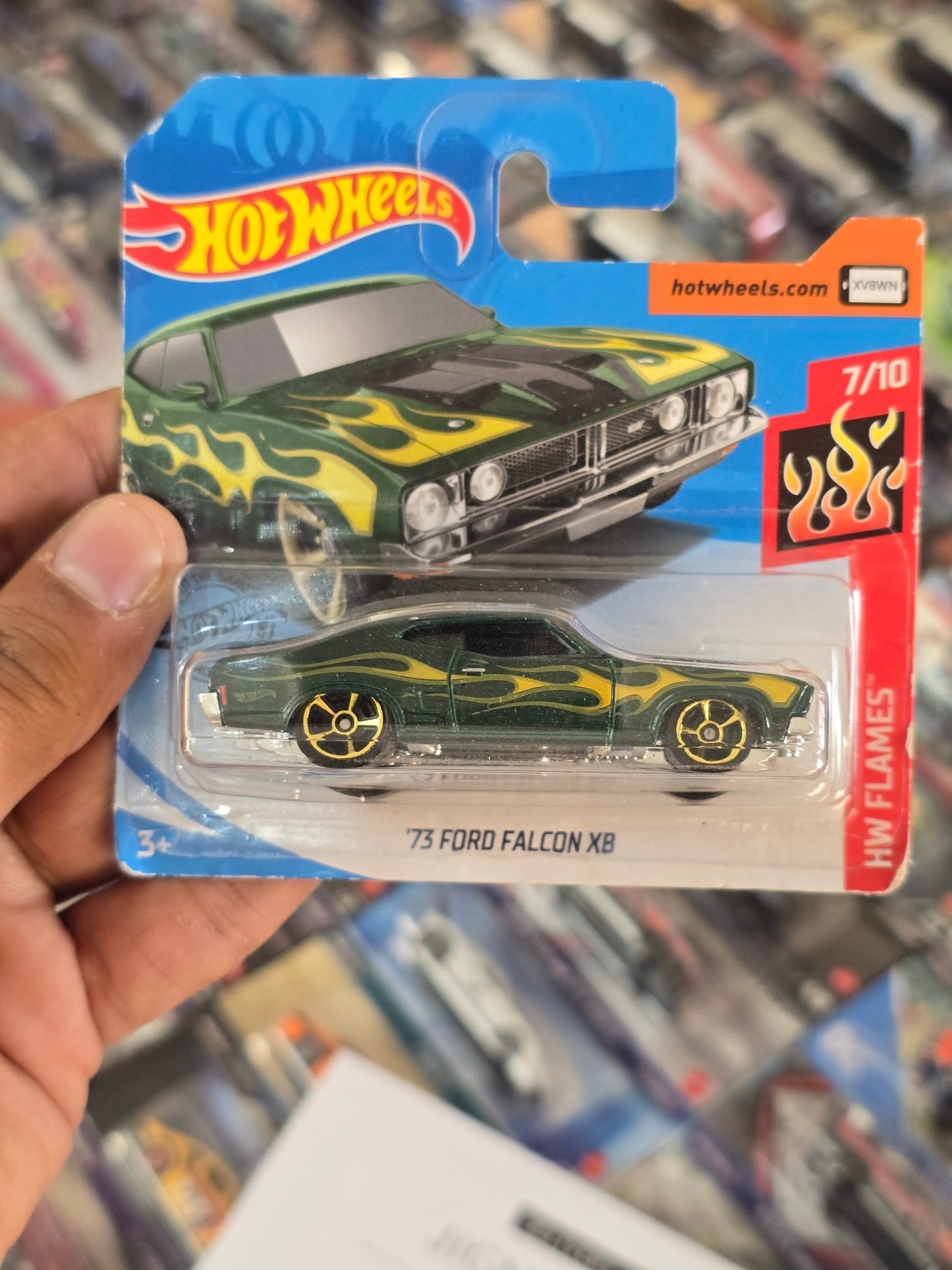 Hot Wheels 1973 Ford Falcon XB - Short Card (Imported) - Kinder Logs