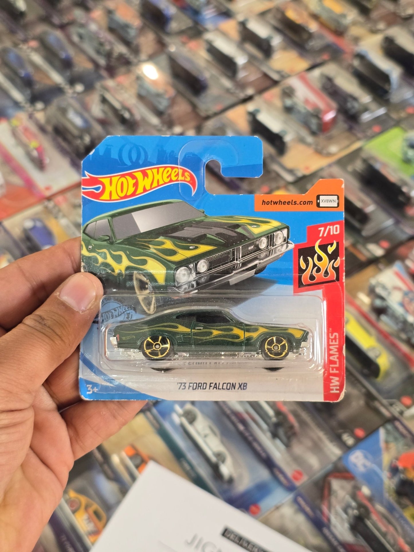 Hot Wheels 1973 Ford Falcon XB - Short Card (Imported) - Kinder Logs