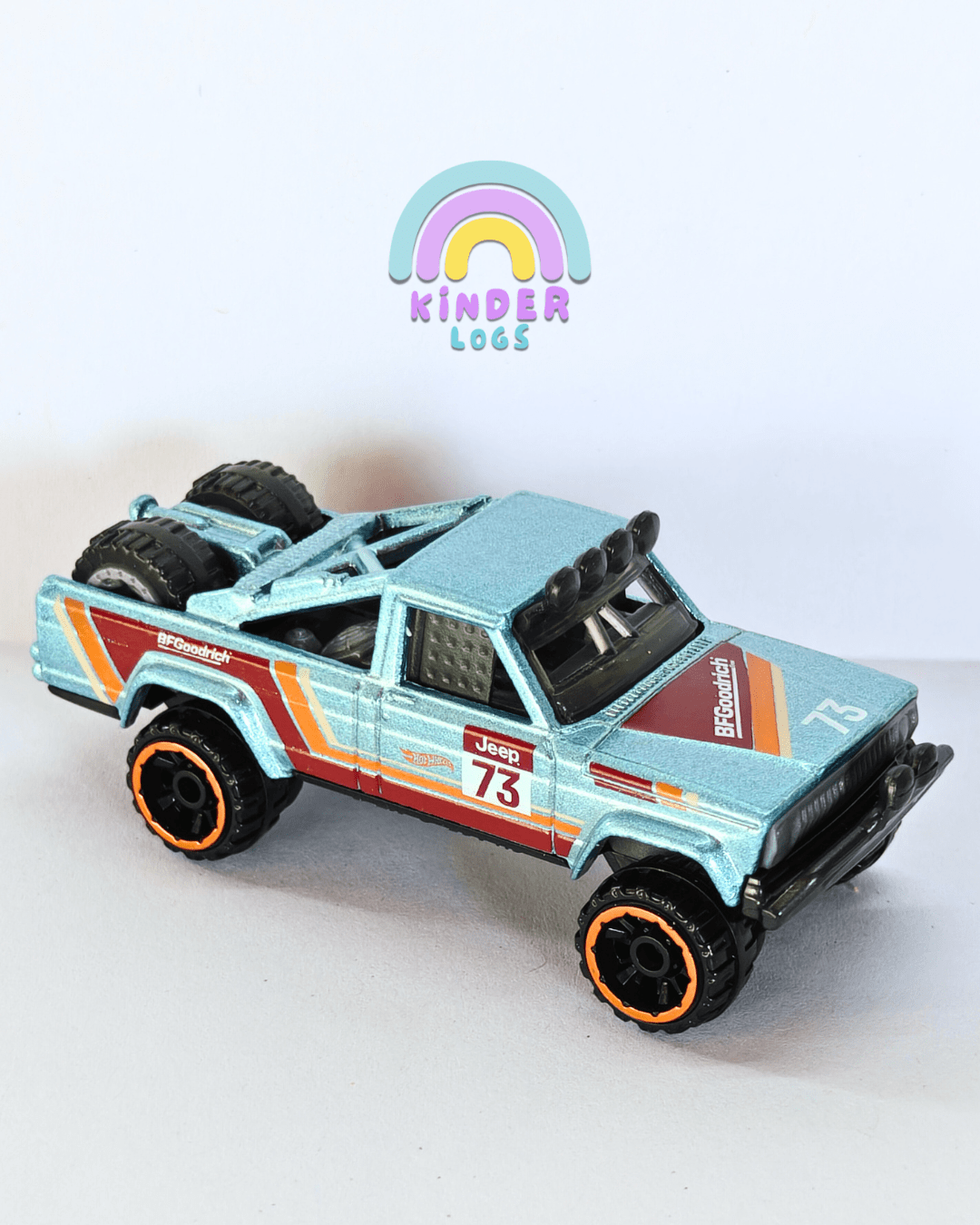 Hot Wheels 1973 Jeep J10 BFGoodrich Edition (Uncarded - New) - Kinder Logs