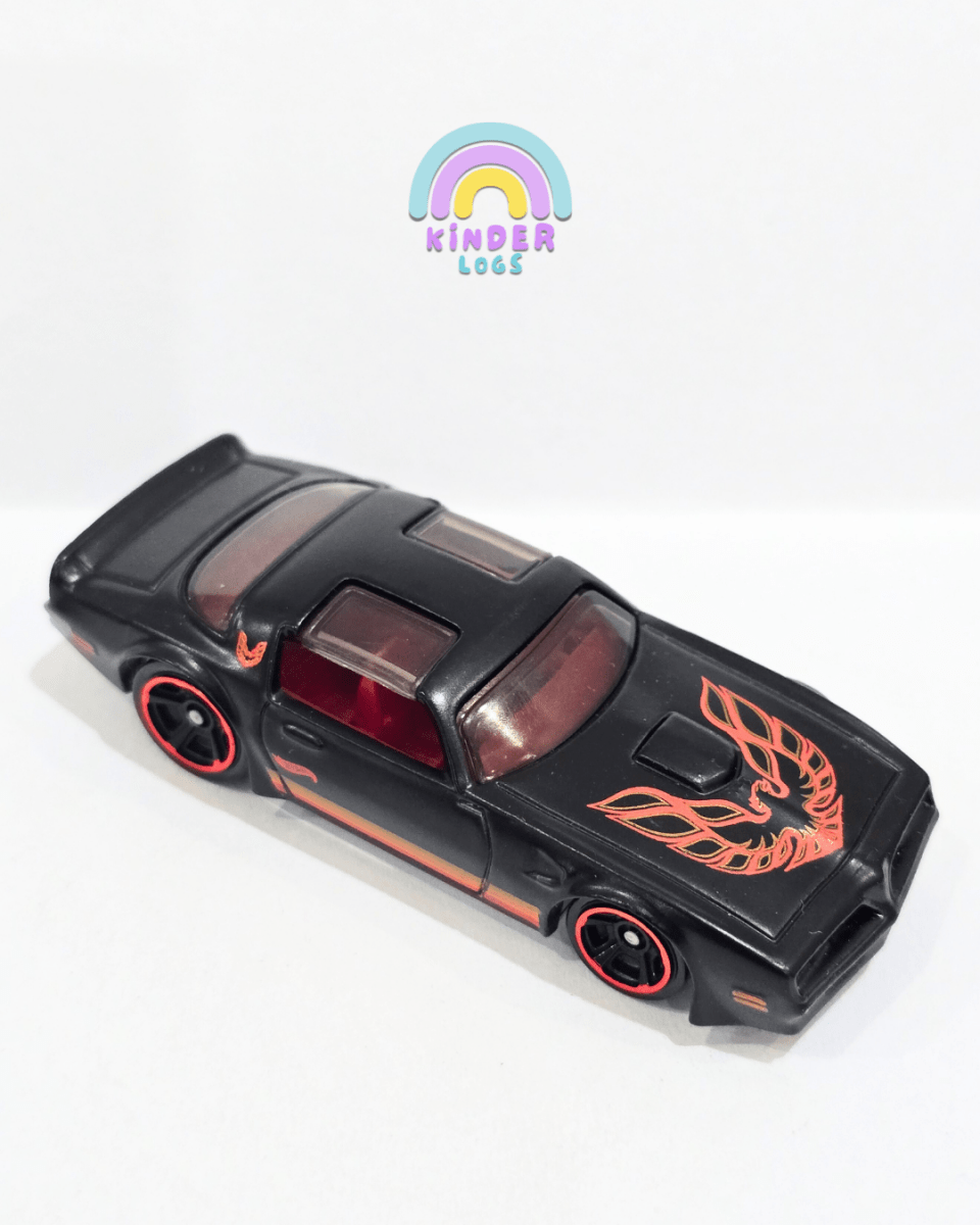 Hot Wheels 1977 Pontiac Firebird - Matte Black (Uncarded) - Kinder Logs