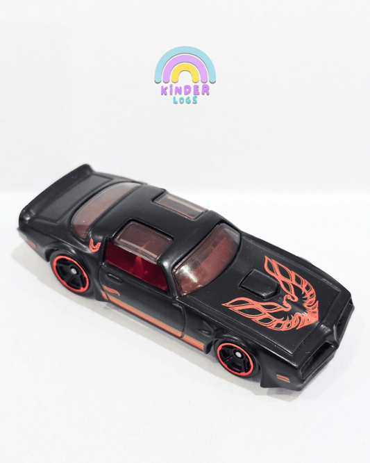 Hot Wheels 1977 Pontiac Firebird - Matte Black (Uncarded) - Kinder Logs