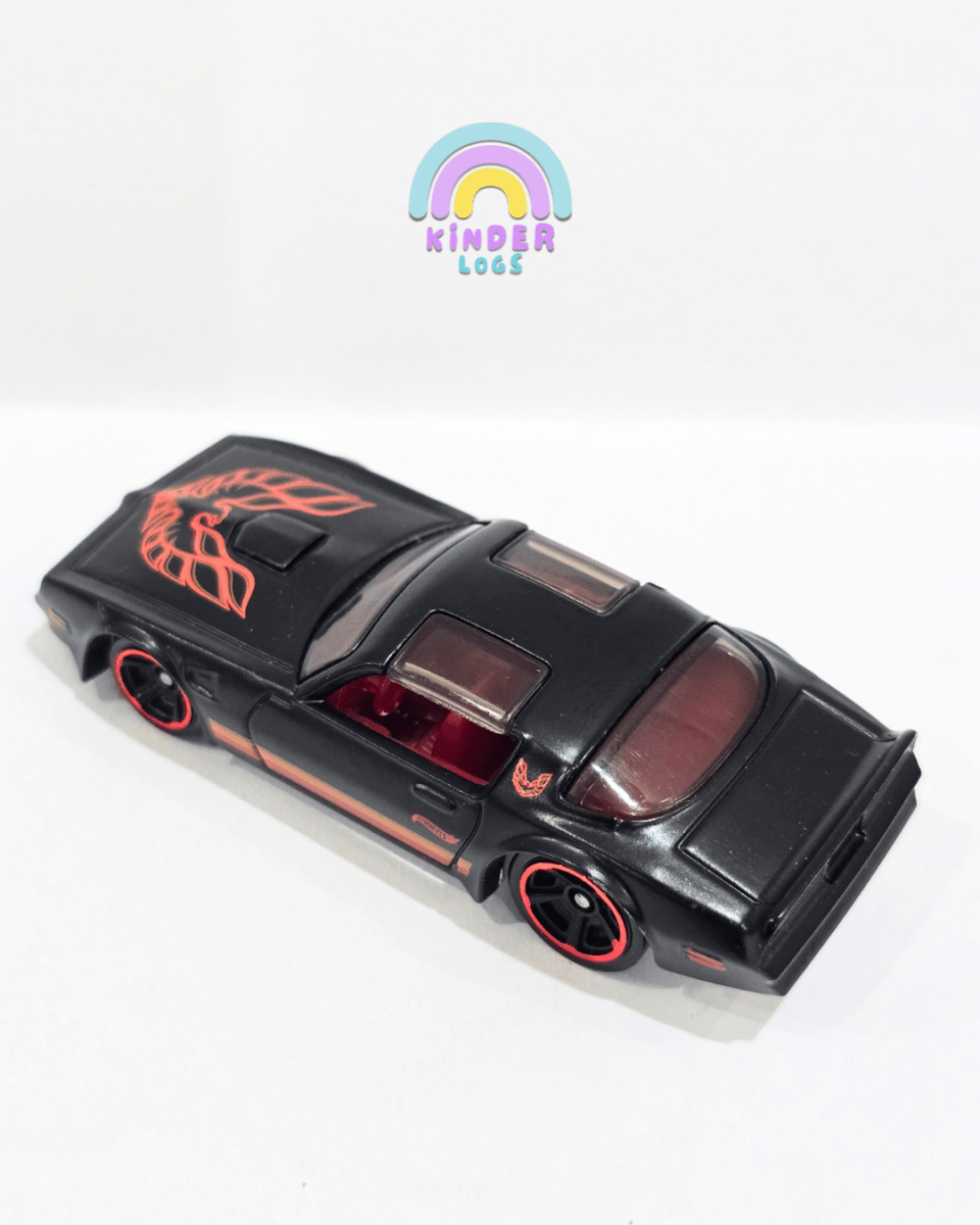 Hot Wheels 1977 Pontiac Firebird - Matte Black (Uncarded) - Kinder Logs
