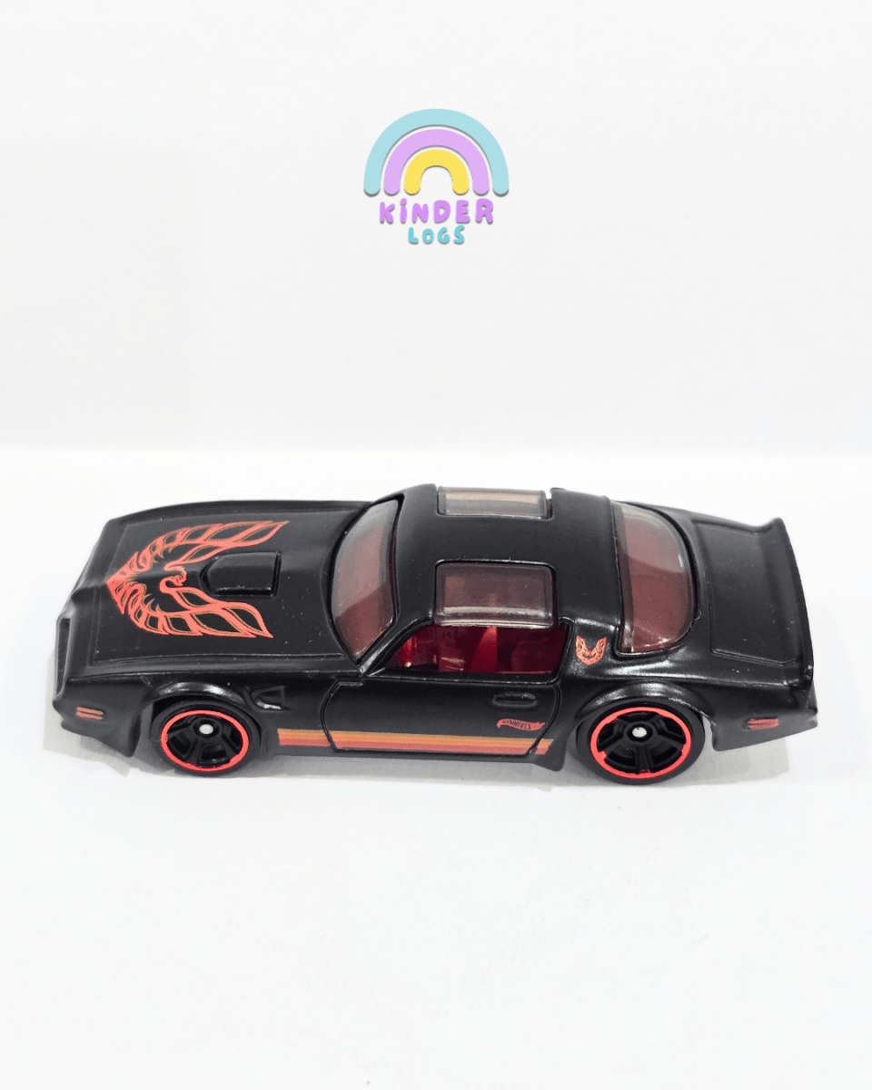 Hot Wheels 1977 Pontiac Firebird - Matte Black (Uncarded) - Kinder Logs