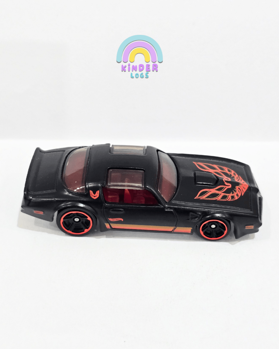 Hot Wheels 1977 Pontiac Firebird - Matte Black (Uncarded) - Kinder Logs