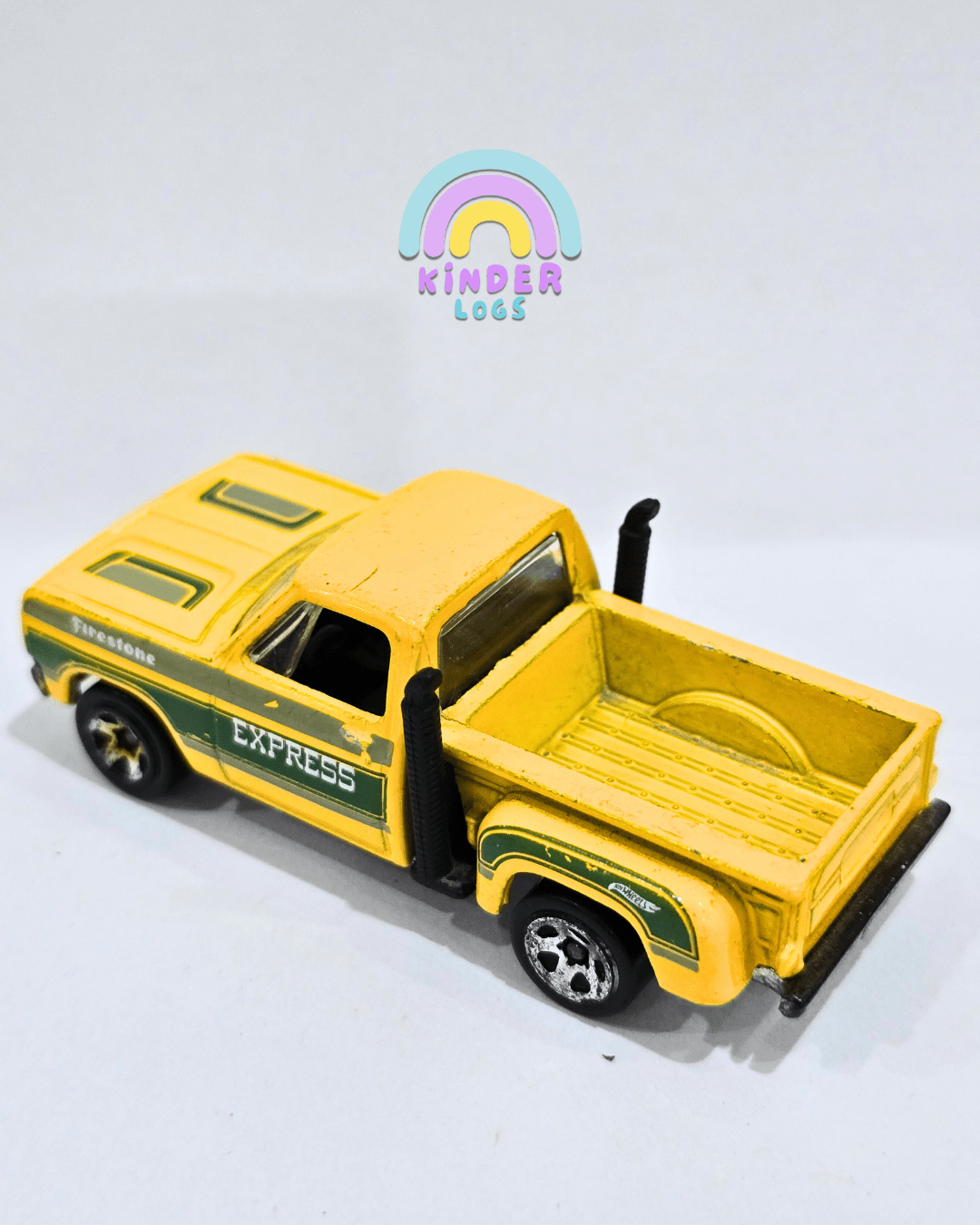 Hot Wheels 1978 Dodge Express Truck - Yellow (Used Car) - Kinder Logs