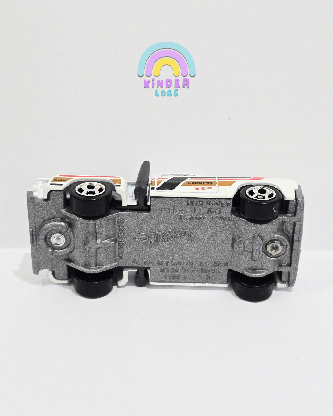 Hot Wheels 1978 Dodge Li'l Red Express - White (Uncarded) - Kinder Logs