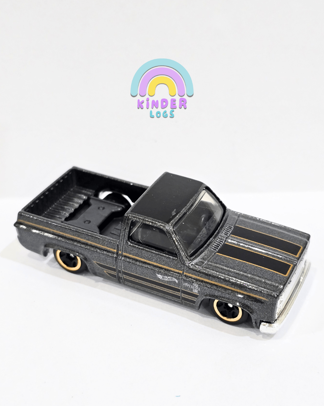 Hot Wheels 1983 Chevy Silverado - Grey (Uncarded - New) - Kinder Logs
