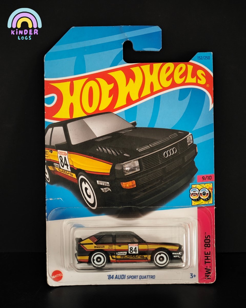 Hot Wheels 1984 Audi Sport Quattro (Black) - Kinder Logs