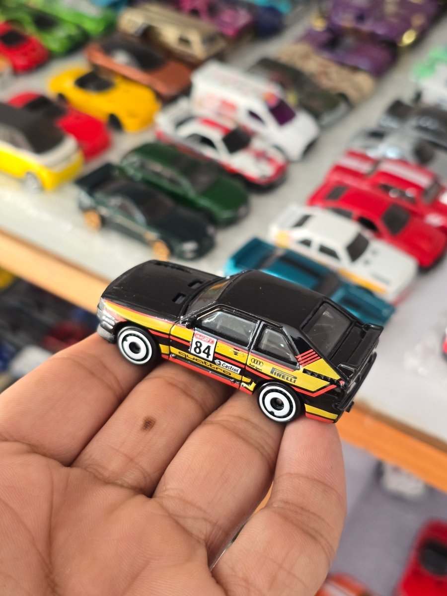 Hot Wheels 1984 Audi Sport Quattro - Black (Uncarded) - Kinder Logs