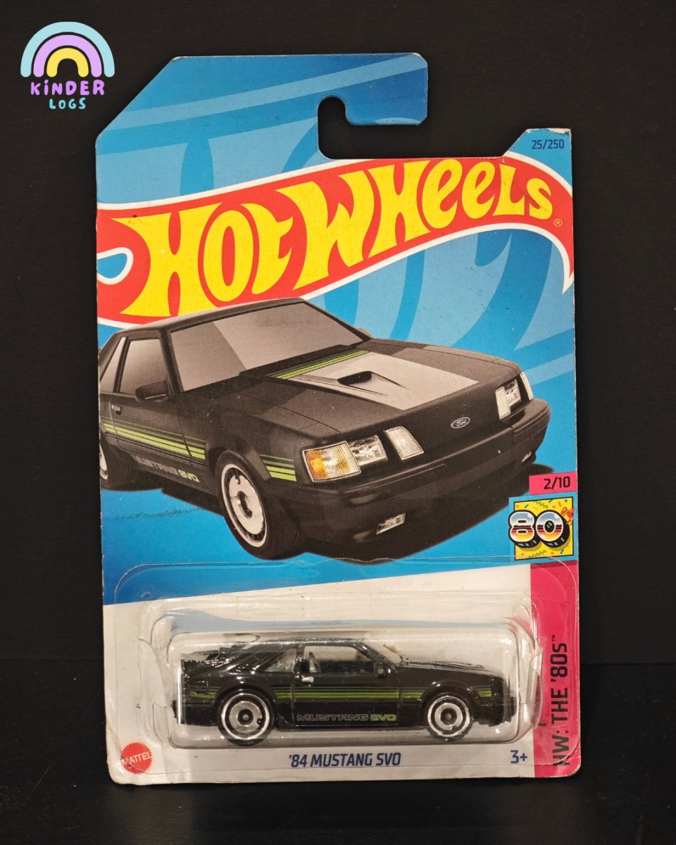 Hot Wheels 1984 Ford Mustang SVO - Kinder Logs