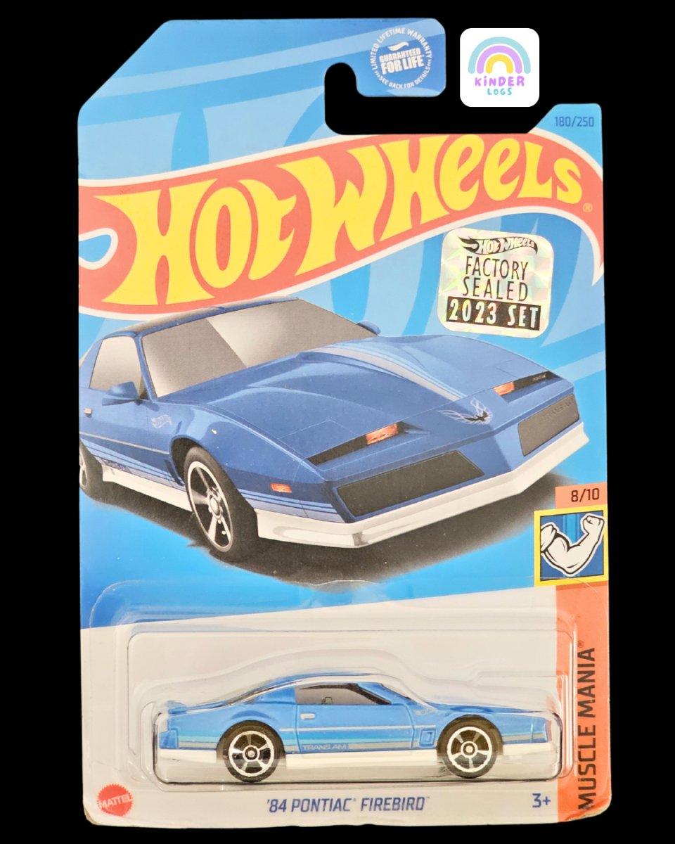 Hot Wheels 1984 Pontiac Firebird - Factory Sealed - Kinder Logs