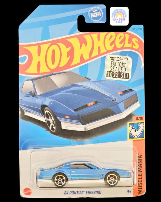 Hot Wheels 1984 Pontiac Firebird - Factory Sealed - Kinder Logs