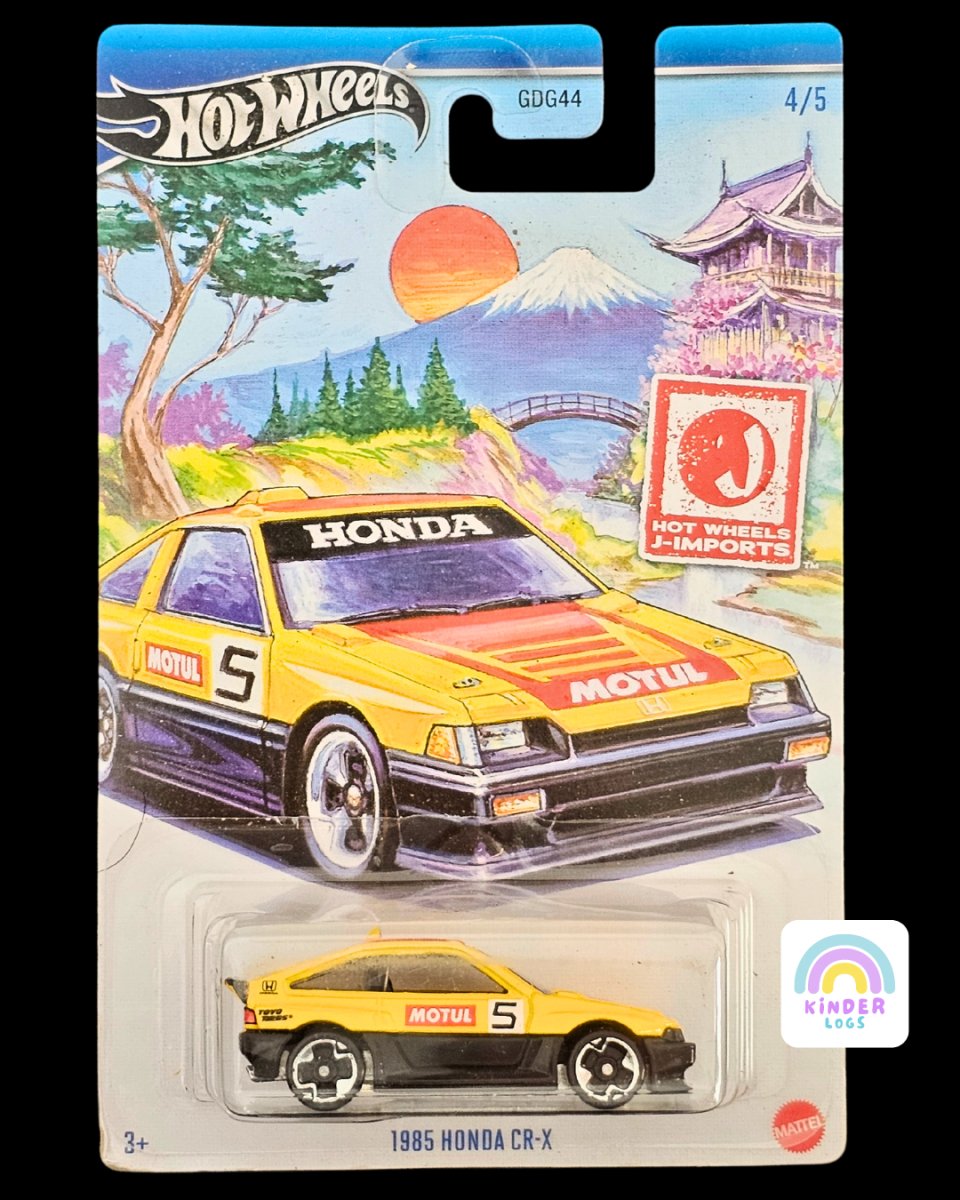 Hot Wheels 1985 Honda CR - X - HW J - Imports - Kinder Logs