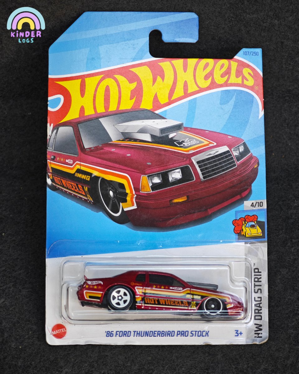 Hot Wheels 1986 Ford Thunderbird Pro Stock - Kinder Logs