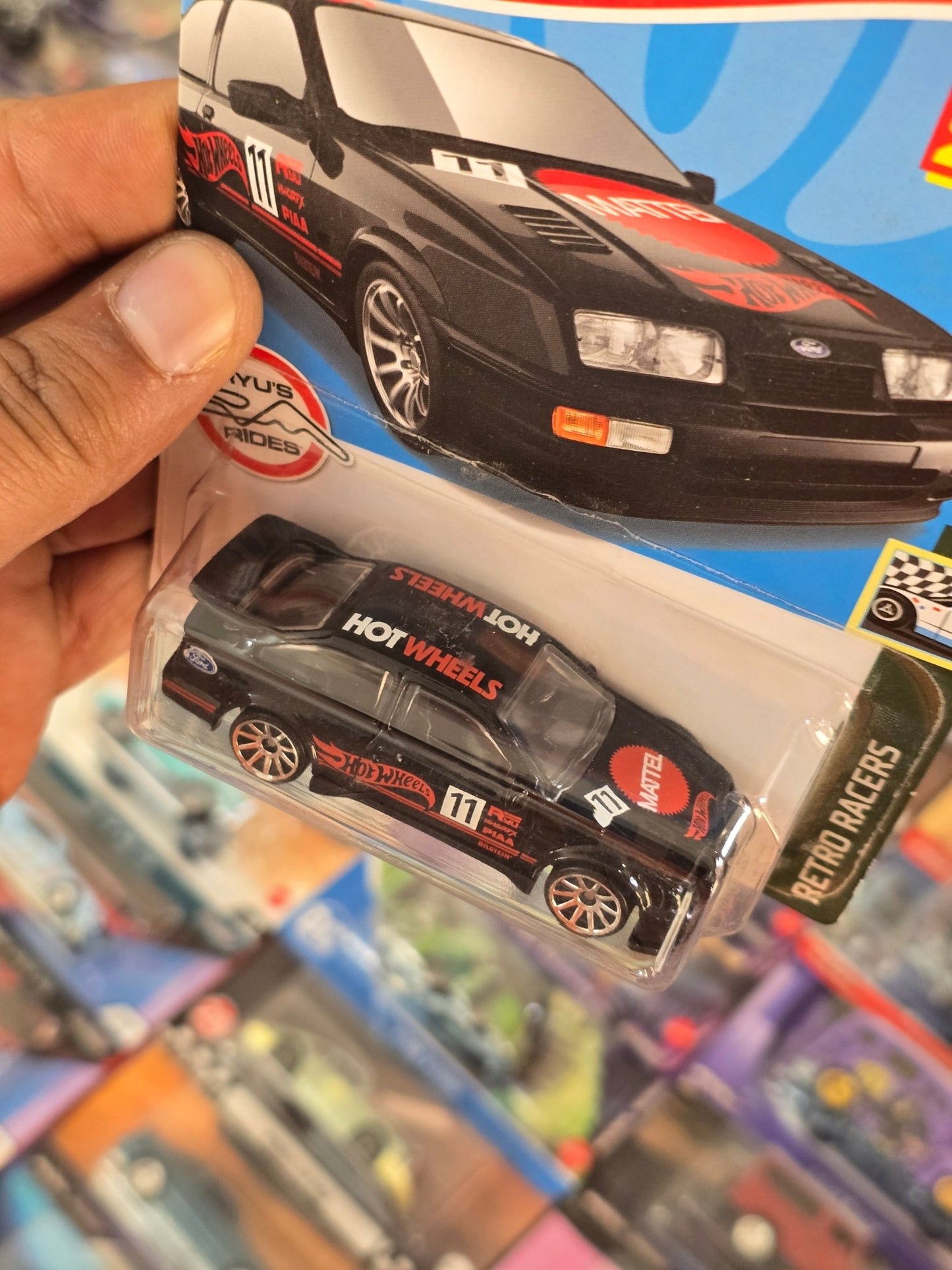 Hot Wheels 1987 Ford Sierra Cosworth (Black) - Kinder Logs