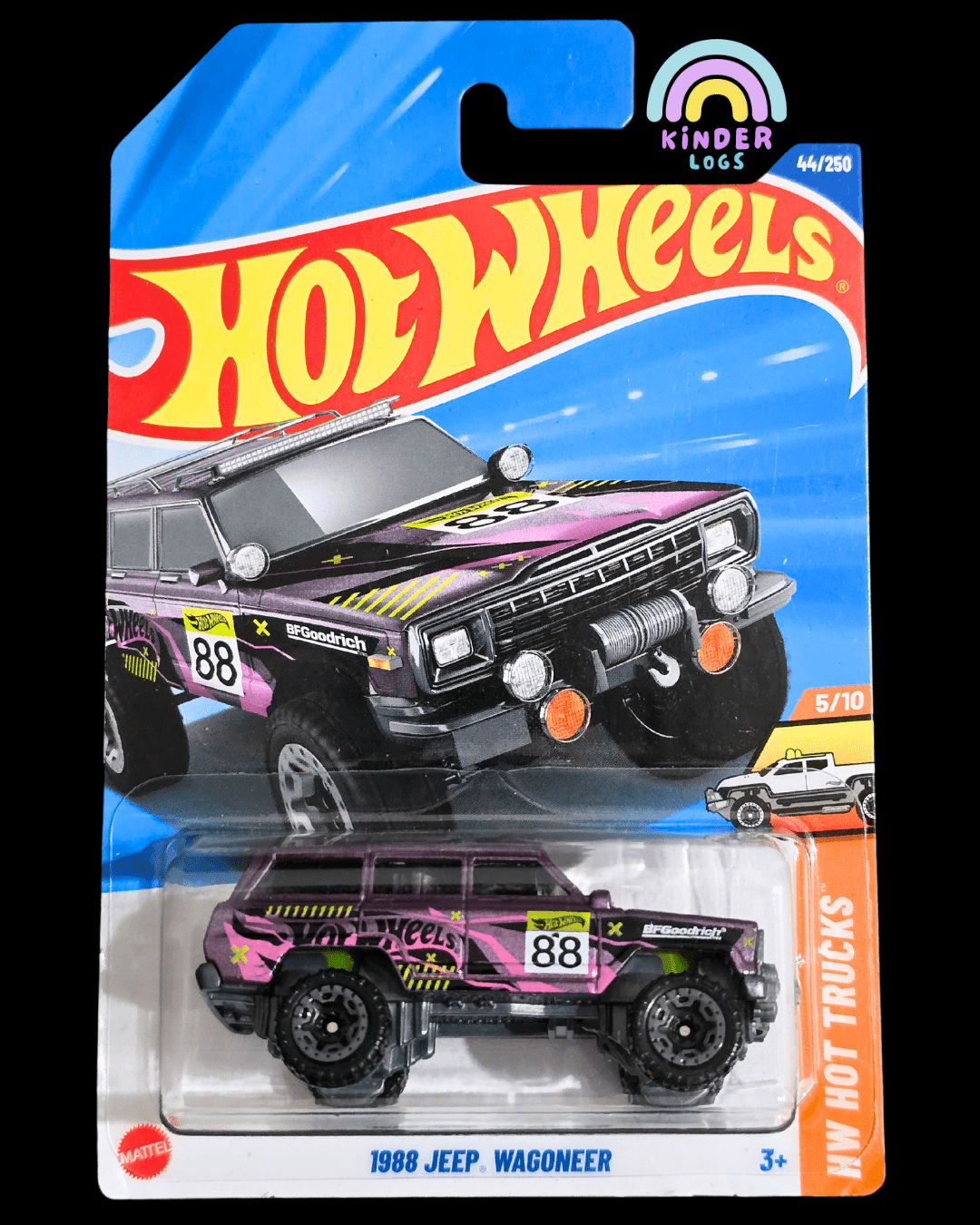 Hot Wheels 1988 Jeep Wagoneer (Imported) - Kinder Logs