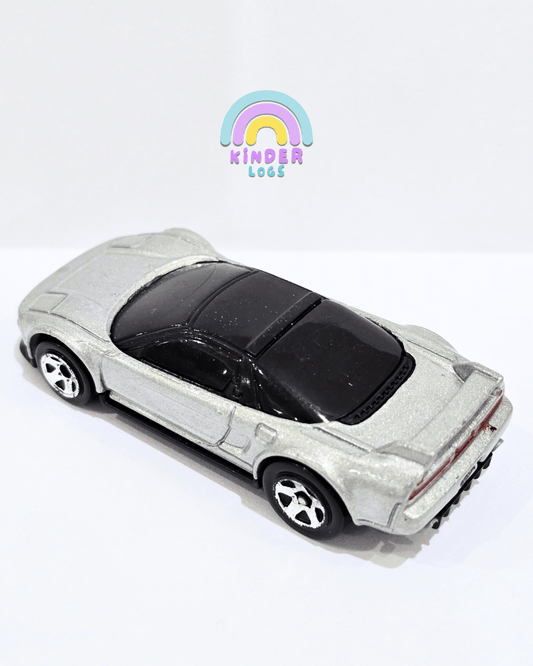 Hot Wheels 1990 Acura NSX - Silver (Uncarded) - Kinder Logs