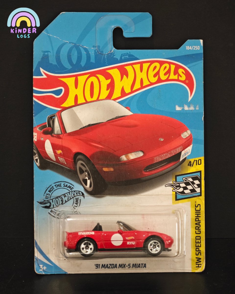 Hot Wheels 1991 Mazda MX5 Miata - Kinder Logs