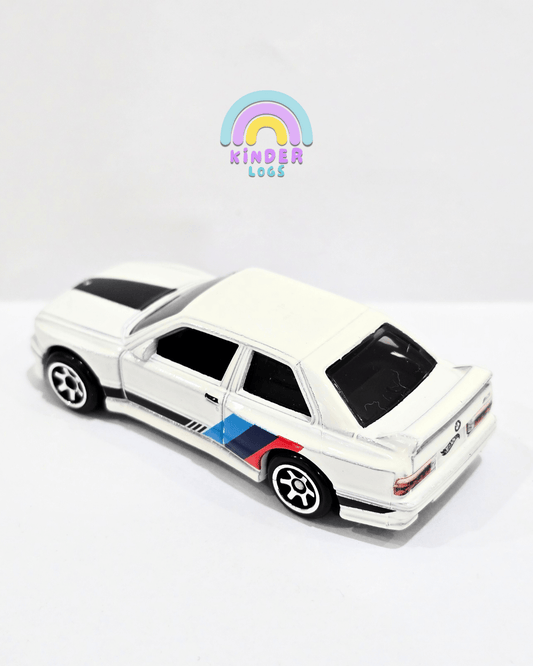 Hot Wheels 1992 BMW M3 - White (Uncarded) - Kinder Logs