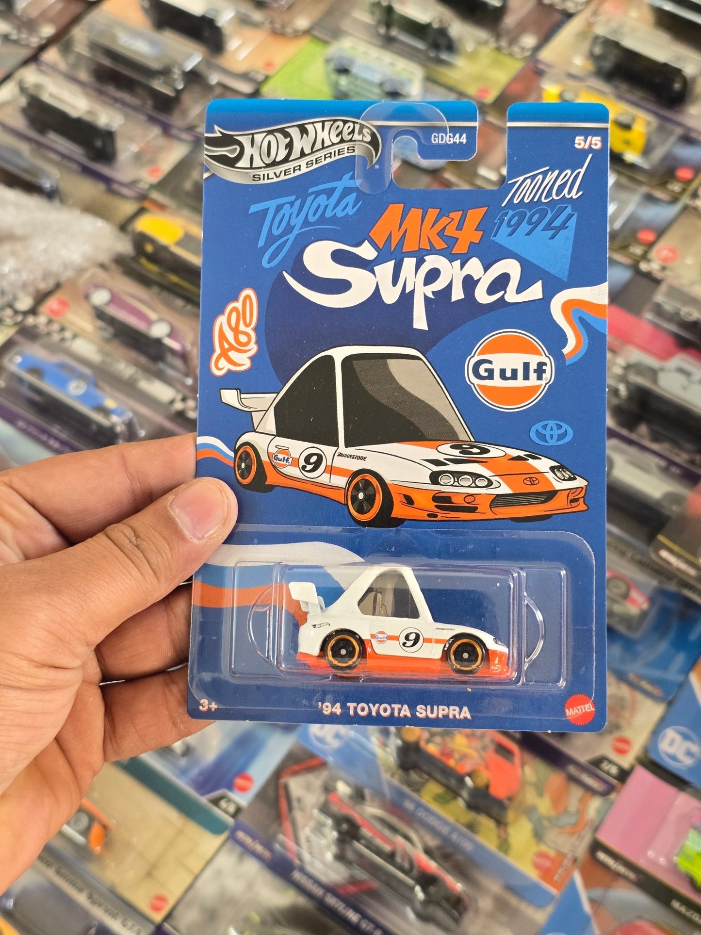 Hot Wheels 1994 Toyota Supra Gulf Edition (Imported) - Kinder Logs