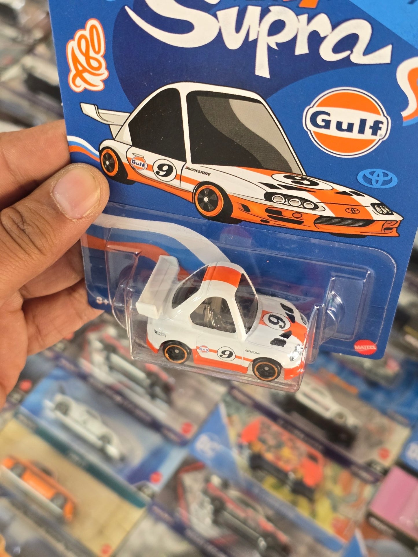 Hot Wheels 1994 Toyota Supra Gulf Edition (Imported) - Kinder Logs