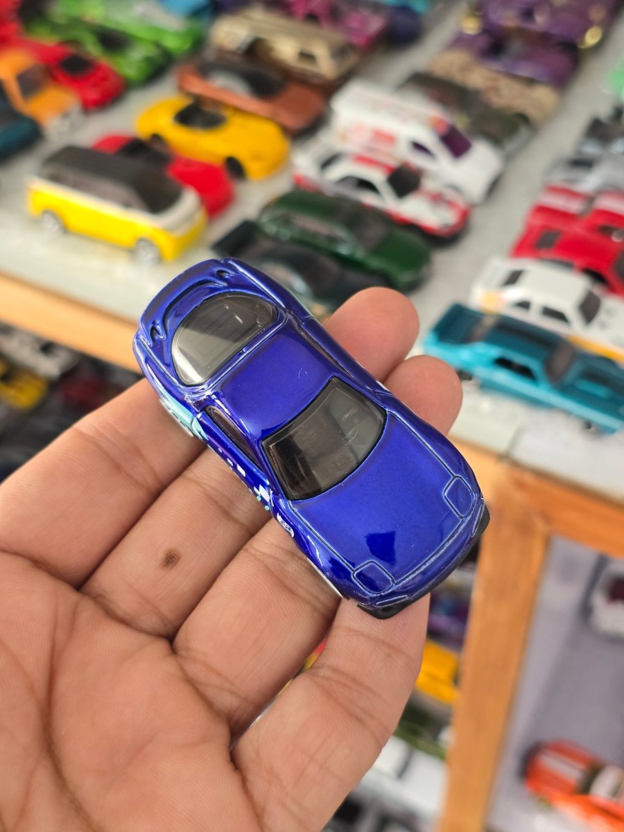Hot Wheels 1995 Mazda RX - 7 - Blue (Uncarded) - Kinder Logs