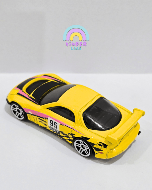 Hot Wheels 1995 Mazda RX - 7 Drift Car (Uncarded) - Kinder Logs