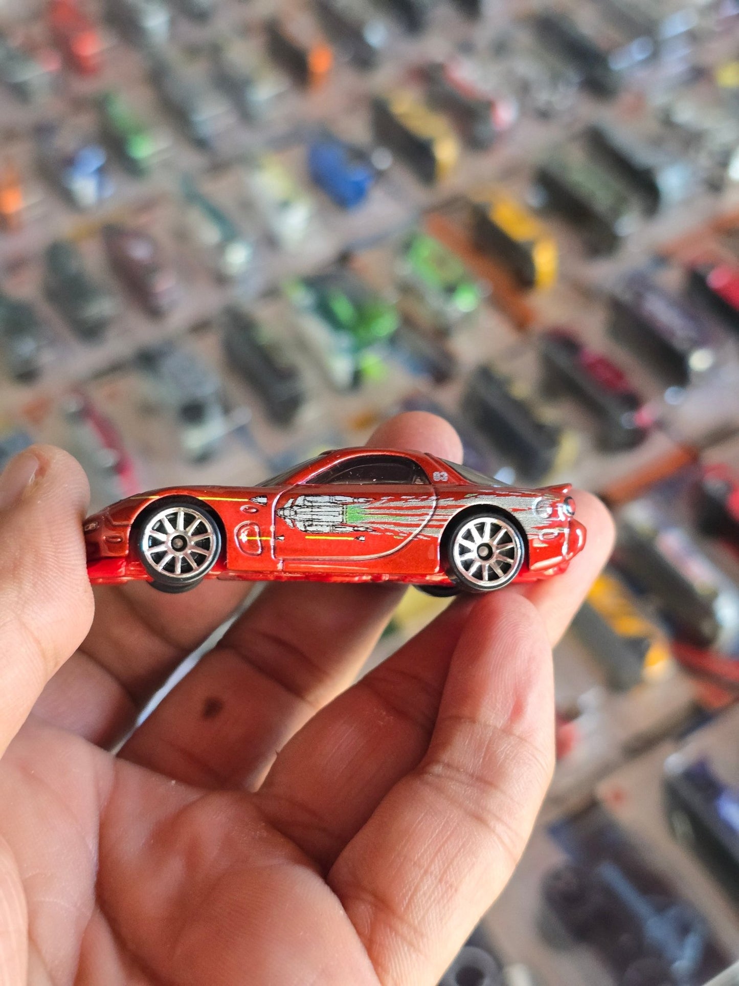 Hot Wheels 1995 Mazda RX - 7 - Fast And Furious (Uncarded) - Kinder Logs
