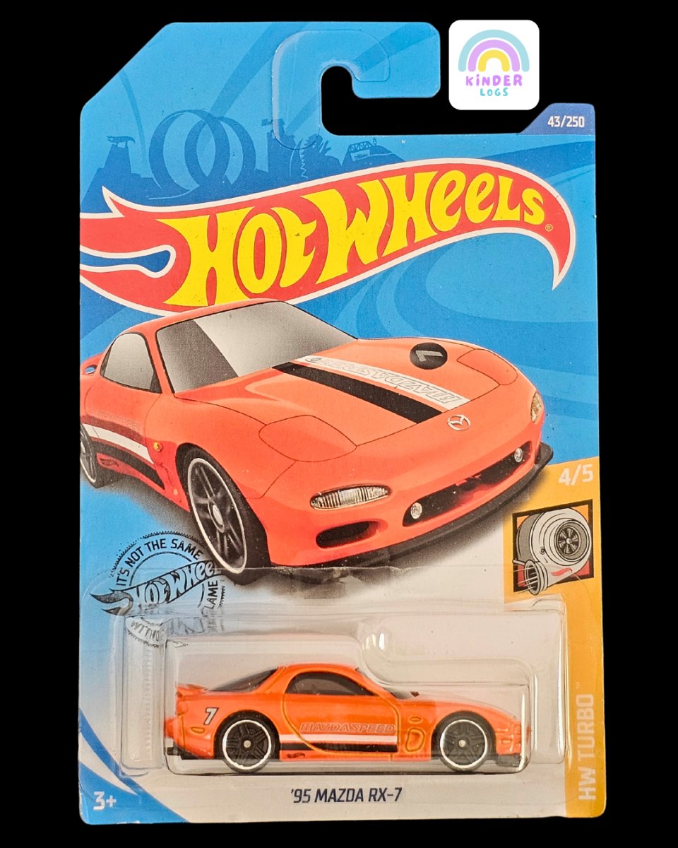 Hot Wheels 1995 Mazda RX - 7 - HW Turbo Series - Kinder Logs
